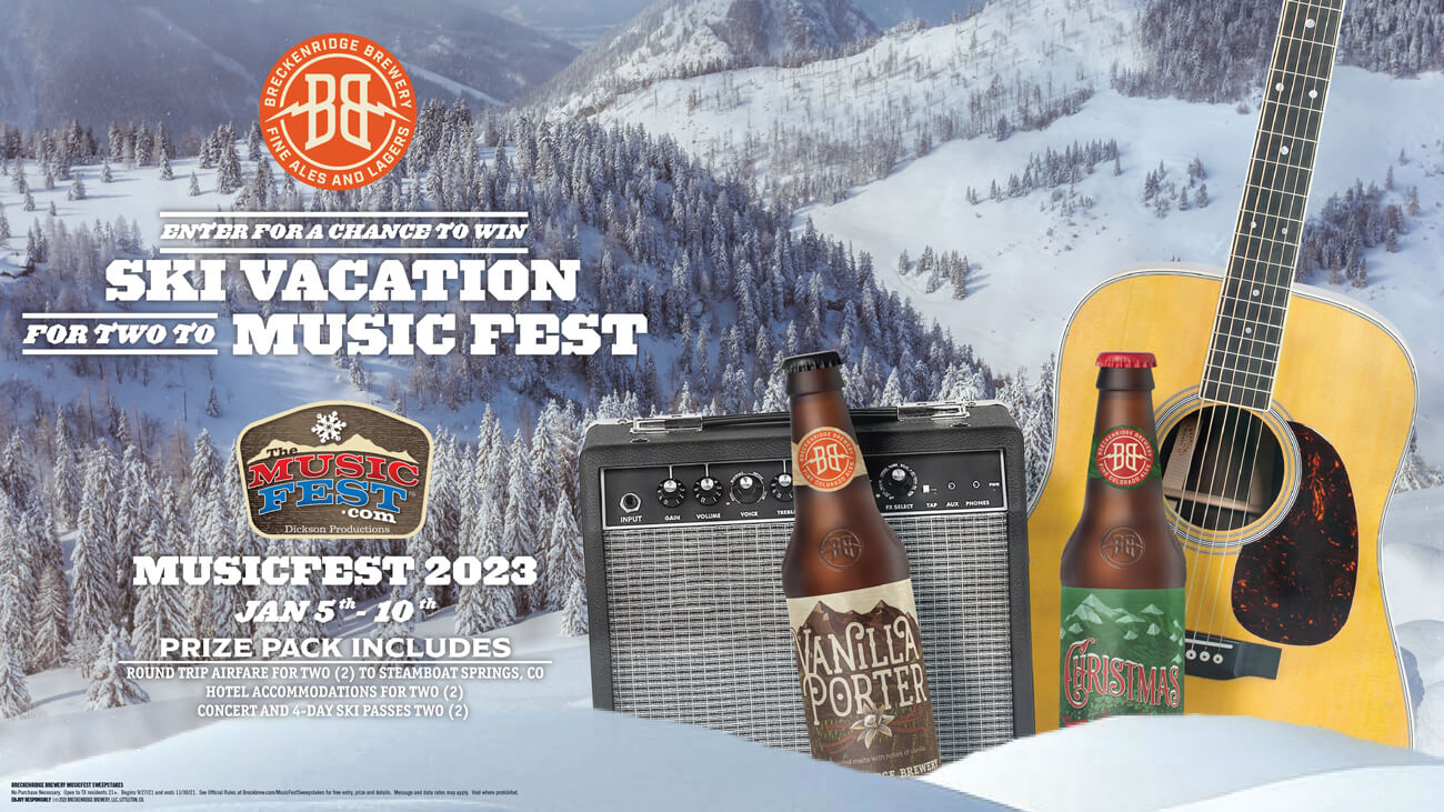 Music Fest Sweepstakes Breckenridge Brewery